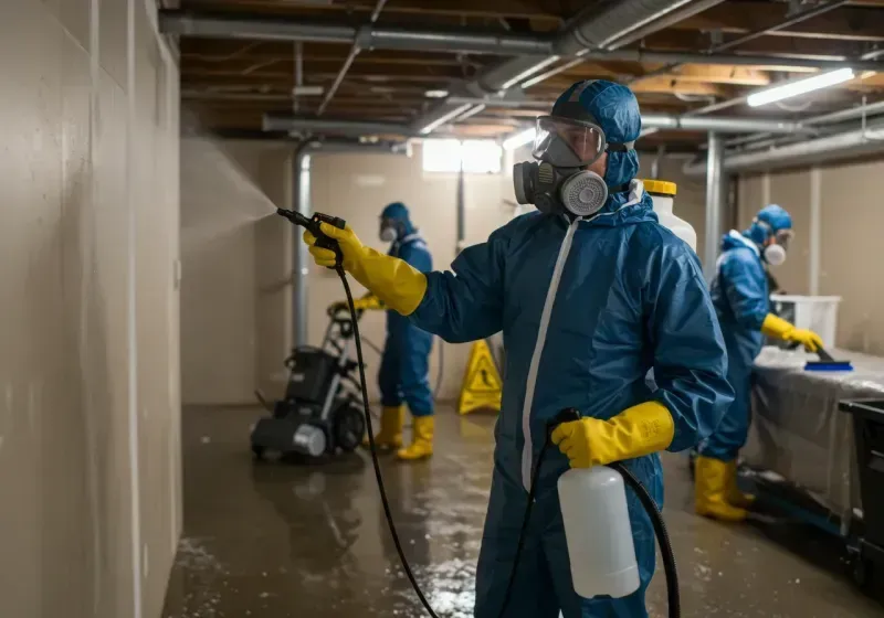 Basement Sanitization and Antimicrobial Treatment process in Saint Clair County, AL